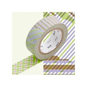 MASKING TAPE STRIPE CHEKED GREEN