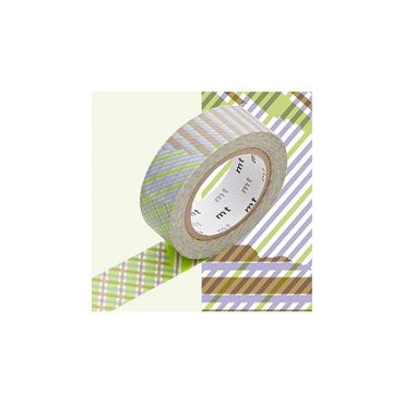 MASKING TAPE STRIPE CHEKED GREEN