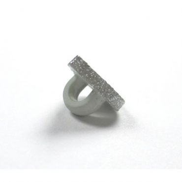 BOUTON NYLON GOUTTE BLANC