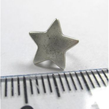 BOUTON METAL ETOILE 9MM
