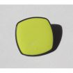 BOUTON CARRE JAUNE 20MM