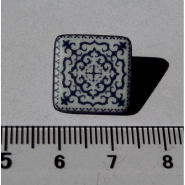 BOUTON ARABESQUES CARRE 16MM