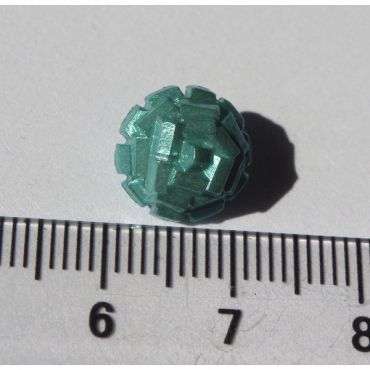 BOUTON STYLE PAILLETTES TURQUOISE