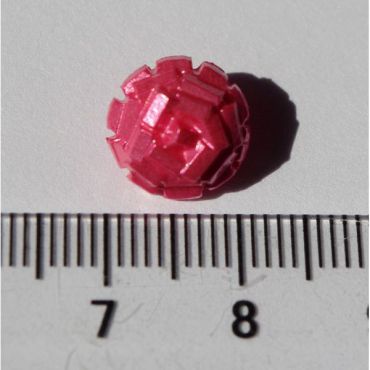 BOUTON STYLE PAILLETTES ROSE