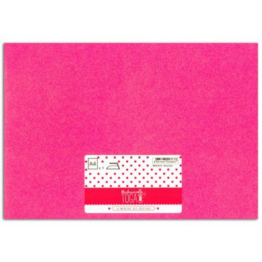 THERMOCOLLANT GLITTER ROSE FLUO