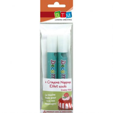 2 CRAYONS DE NAPPAGE VERT