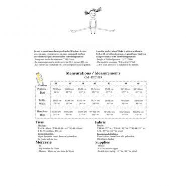 Patron de short Mendoza