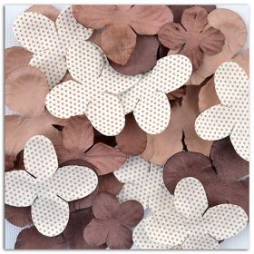 Fleurs décoratives marrons