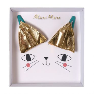 2 barrettes oreilles de chat