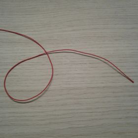 Élastique 1mm rouge