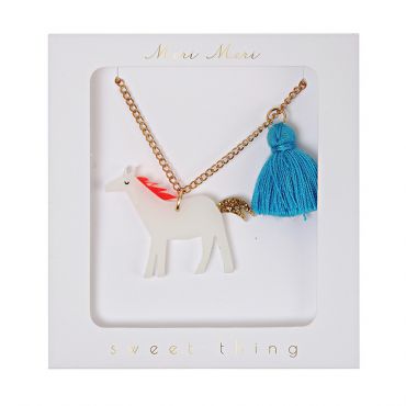 Collier pompoms cheval