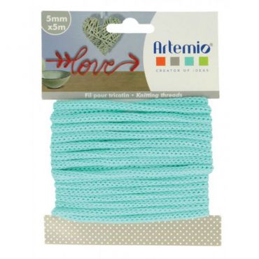 Fil tricotin turquoise