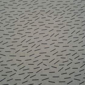 Tissu fluide traits noirs