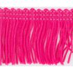 Galon franges fuschia