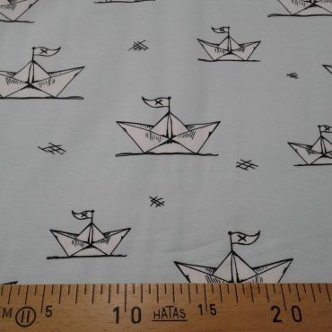 Tissu jersey bateau en papier