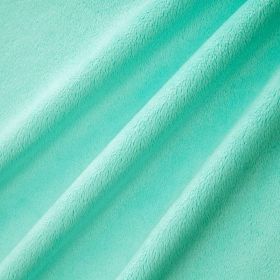 Minkee lisse vert aqua