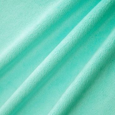 Minkee lisse vert aqua