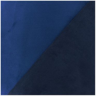 Suedine bicolore bleu marine roi