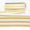 Elastique stripe metal blanc