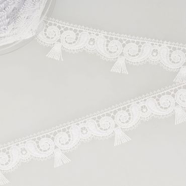 Guipure dentelle blanche