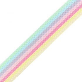 Sangle multicolore pastel