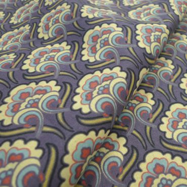 SYBIL AUBERGINE 100%COTON 160CM