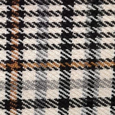 Tartan check 144cm carotté ocre