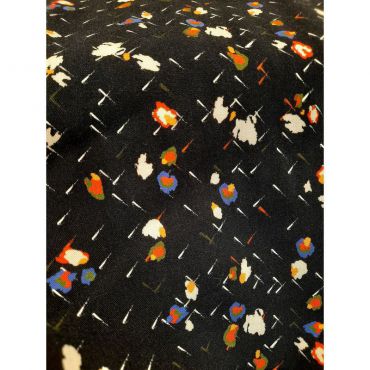 Fibre mood 144cm 100% vicose fond noir