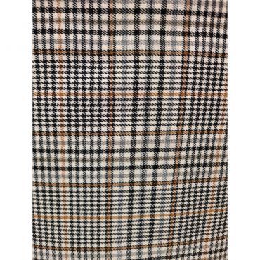 Tartan check 144cm carotté ocre