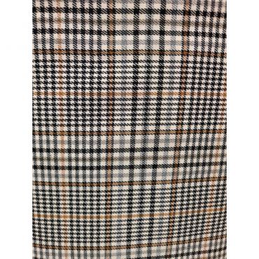 Tartan check 144cm carotté ocre