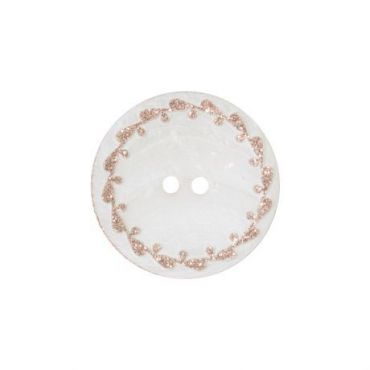 Boutons nacre river shell 15mm rose