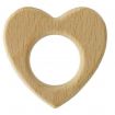 Anneau dentition coeur bois 70mm