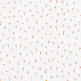 Coton petite fleur fond blanc 150cm