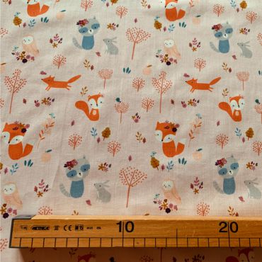 Woodland freinds popeline 140cm lise tailor