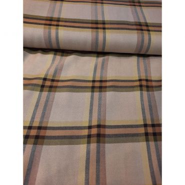 Viscose grand carreau beige 145cm