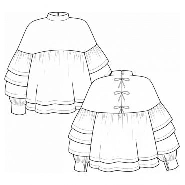 Patron blouse Coeli de Pauline Alice  34-48