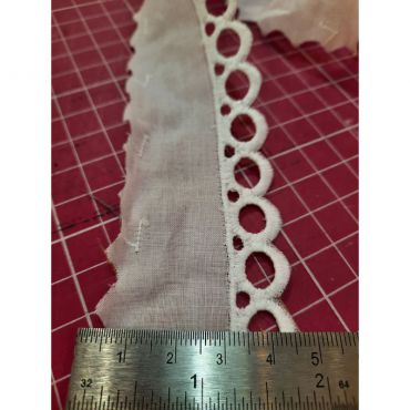 Broderie anglaise 100%coton 35mm