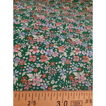 Coton pensée vert 150cm