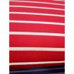 Marinière jersey rouge et blanc 68vi 32pe 280g/m 160cm