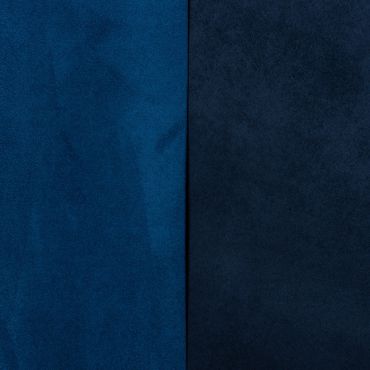 Suedine bicolore bleu marine roi