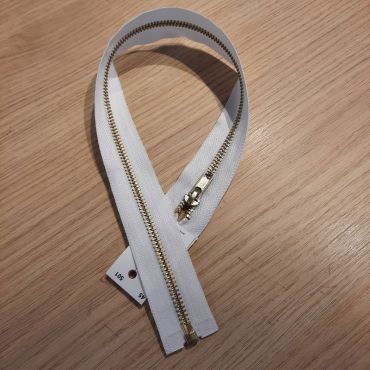 Fermeture 45cm or separable blanc