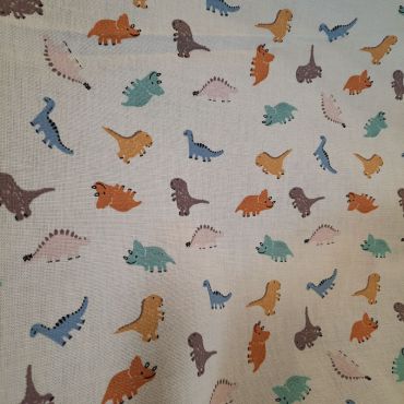 Triceratops et tyrex140cm 100% coton 120g/m2