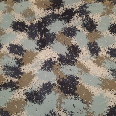 JERSEY FRENCH TERRY PRINT BLEU