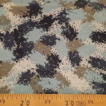 JERSEY FRENCH TERRY PRINT BLEU