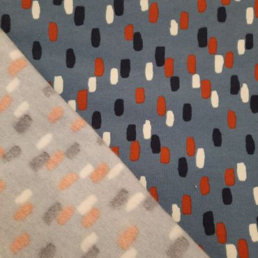 Sweat bleu gros pois 150cm