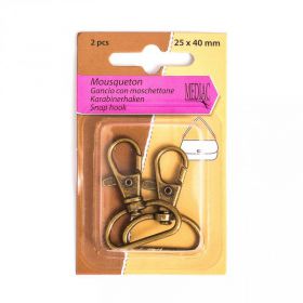 Mousqueton bronze 25x40mm
