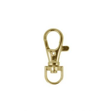 Mousqueton sangle lot de 2, doré, 7x38mm