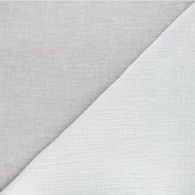 Gaze de coton chambray reversible 100% coton144cm