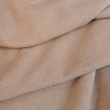 Molleton sweat lurex dore nude 90%co 10% AF 145cm oekotex