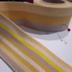 Sangle strip reversible jaune 4cm